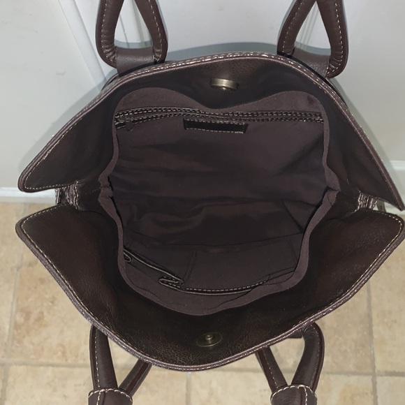 Dark Chocolate Brown Leather Bag - Picture 12 of 16